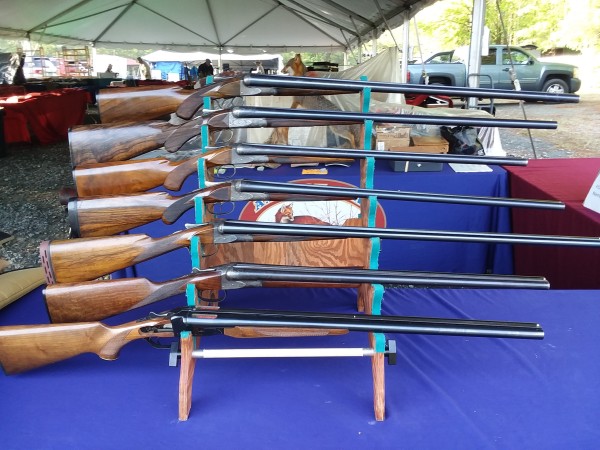Top to bottom: HE 12 32" 3"; X/DE 12 ga. 30"; CE 16 ga. 26" ST; BE 20 ga. 28"; A 32" 20 ga.SG; SKUGG 16 ga. 26"; Savage Fox Utica Factory Research Library 12 ga. Cutaway gun