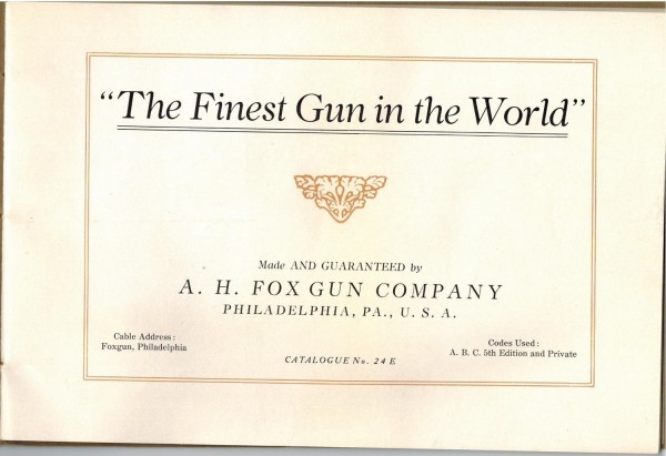 1911 Campfire Catalogue No. 24E Title page