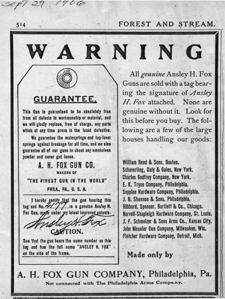 September 29, 1906, Forest &amp; Stream
