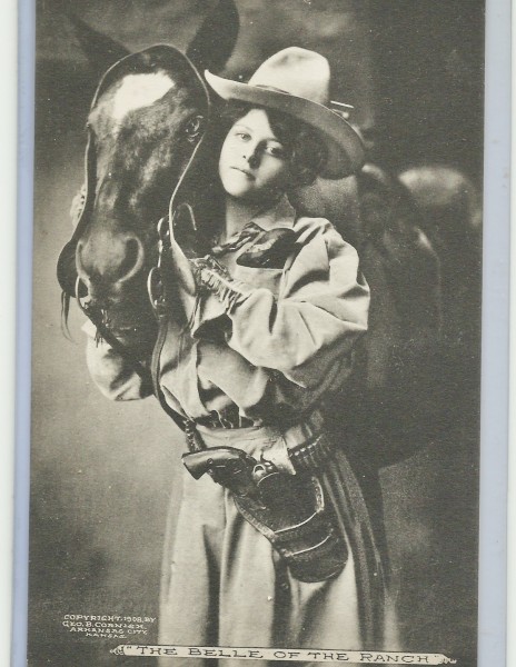 1908 Annette with Horse & COLT BISLEY.jpeg