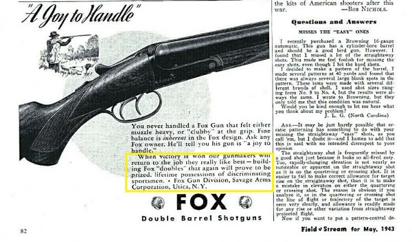 May 1943 Field & Stream SP-Grade ad.jpg