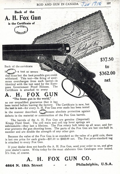 June 1910, Rod & Gun in Canada, FOX-PROOF.jpeg