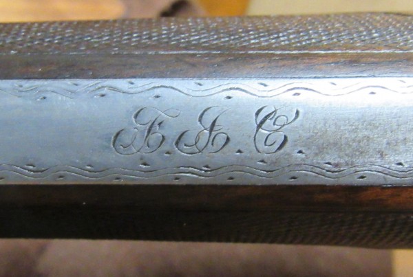 Engraved initials